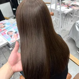 ロング カラー ヘアアレンジ ブリーチなしカラー /ベージュ/安形翔のヘアスタイル