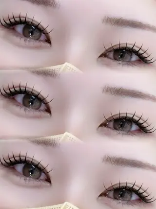 マツエク・マツパ eye＋nano所属・韓国風束感まつ毛🩵 Nozomiのマツエク・マツパデザイン