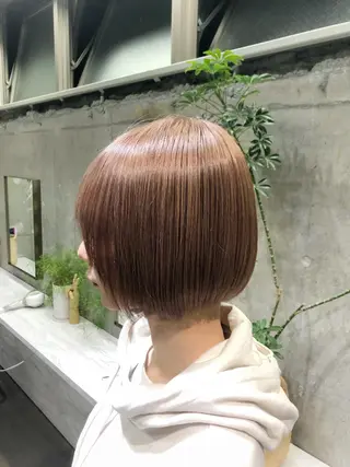 ショート レイヤー特化/小顔顔 周り/セノ/表参道のヘアスタイル