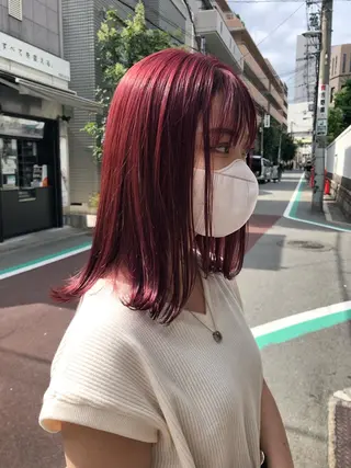 カラー CS made by SHACHU 大阪堀江店【シーエス メイド バイ シャチュー】所属・デザイン特化ブリーチ 堀江美容室/ぱぴのヘアスタイル