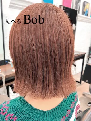 ミディアム カラー ヘアアレンジ 🌱ボブ/レイヤー/ ベージュ/あやみ✨のヘアスタイル