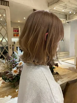 カラー 艶カラー/ボブ /似合わせ/田口愛那のヘアスタイル