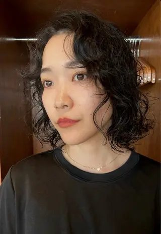 パーマ 柔らかいオリーブ🍃 カラーNatsumiのヘアスタイル