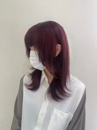 ロング カラー 💖大人韓国ヘア💖 韓国艶カラー【銀座】のヘアスタイル