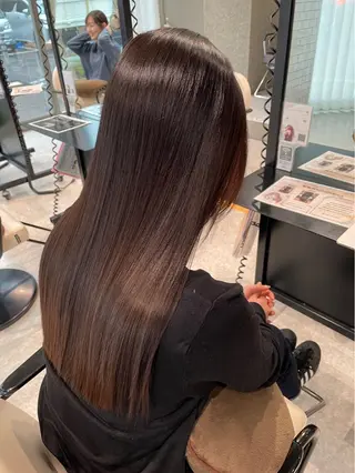 ロング ボブ/ハイトーン/ 岡山駅/別曽遥也のヘアスタイル