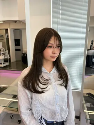 ロング カラー 透明感カラー/大阪 Rieのヘアスタイル