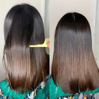 セミロング Brooch ブローチのヘアスタイル