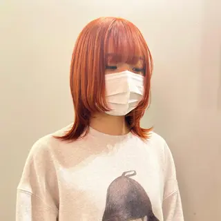 ショート カラー パーマ ヘアアレンジ メンズ キッズ ネイル マツエク・マツパ アイブロウ 🧨ブリーチー×ボブ レイヤー💎じゅえるのヘアスタイル