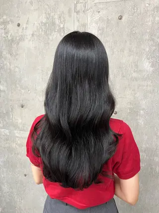 ロング カラー era所属・azumi/ボブ/暖 色/オリーブ/縮毛のヘアスタイル