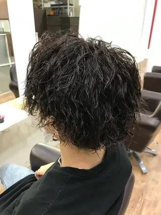 ショート パーマ メンズ メンズ特化 TAKUYAのヘアスタイル