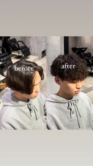 ショート メンズパーマ/縮毛 超特化/tomokiのヘアスタイル