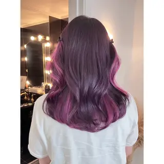 セミロング カラー LOTTA CUCCI所属・miyu /トレンド カラー×艶髪のヘアスタイル