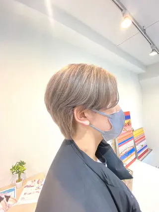 ショート カラー BOB🌟ハイトーン /ブリーチ/TAKUのヘアスタイル