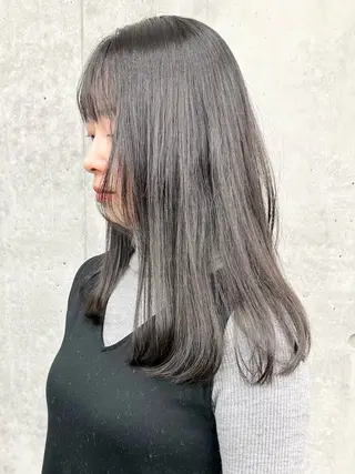 セミロング 小顔ボブ/お悩み解決 /ボブパーマ/とういのヘアスタイル