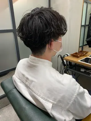 ショート パーマ メンズ 【S.BROOM】 店長　西川徹のヘアスタイル