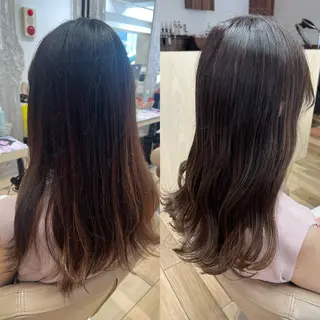 セミロング カラー 高橋 香奈のヘアスタイル