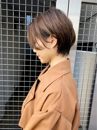 ショート ショート/ボブ/ 白髪ぼかし/しんやのヘアスタイル