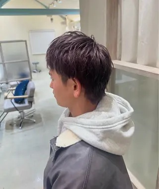 カラー メンズ N,SOL / 岩上 新大のヘアスタイル