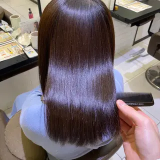 ミディアム カラー 渡邊 桃香のヘアスタイル