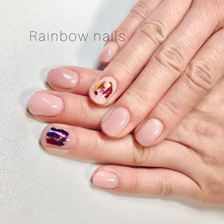 ネイル Rainbow nailsくろちゃんのネイルデザイン