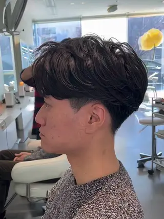 ショート パーマ メンズ 久米 春輝のヘアスタイル