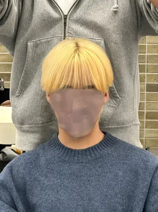 カラー メンズ ルシクラージュ武蔵小杉店所属・武蔵小杉【美髪縮 毛矯正】丸山智久のヘアスタイル