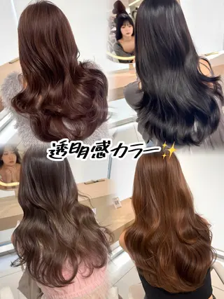 ロング 🔮韓国スタイル/艶 カラー/あやか🔮のヘアスタイル
