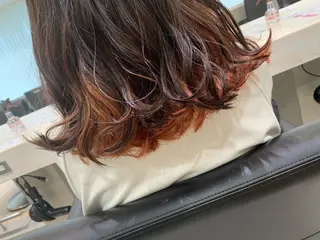 ミディアム ヘアアレンジ 🫧透明感カラー/ ボブ/小笠原汐海🪽のヘアスタイル