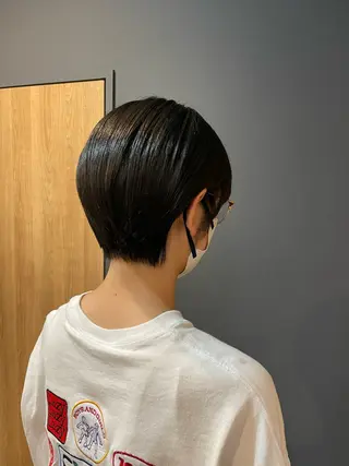 ショート 鎌取/透明感カラー /ボブ/顔まわりのヘアスタイル