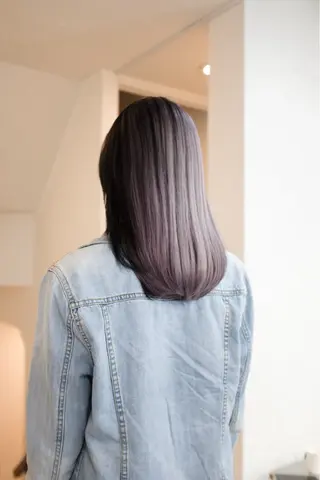 セミロング カラー ヘアアレンジ 🦠デザインカラー/ 魚瀬あおい🦠のヘアスタイル