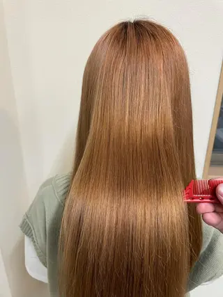 ロング カラー ケアブリーチ /髪質 改善/古橋圭史郎のヘアスタイル