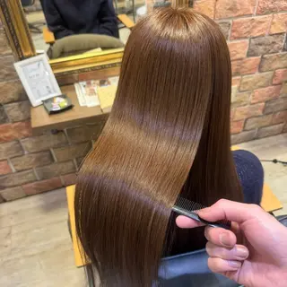 ロング カラー 髪質改善/縮毛矯正 💜COCORO💜のヘアスタイル