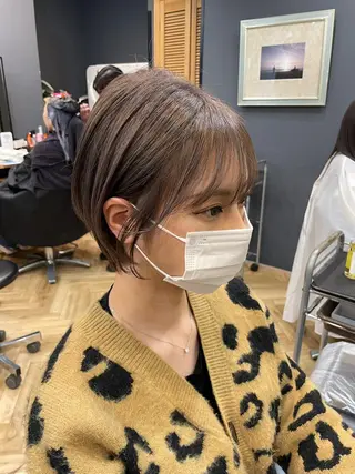 ショート 鎌取/透明感カラー /ボブ/顔まわりのヘアスタイル