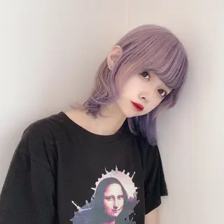 ショート カラー ハイトーン/ウルフ /小澤凌祐🦕のヘアスタイル