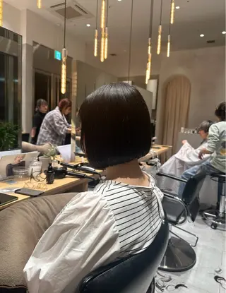 ミディアム 暗髪🐈‍⬛艶髪☔︎ 愛弥のヘアスタイル