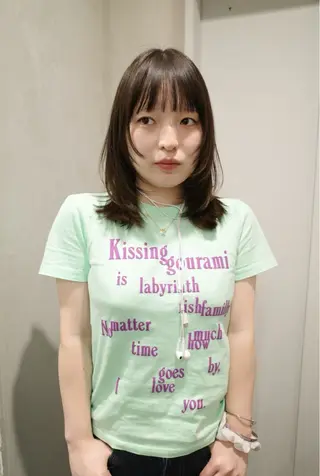 ミディアム 池田 麻紘のヘアスタイル