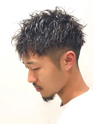 ショート パーマ ゼロスバーバーショップ所属・予約1000件超 ✨メンズパーマのヘアスタイル