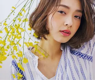 ミディアム カラー ✨艶ブリーチカラー ✨四ノ宮裕己のヘアスタイル