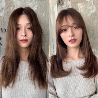 ロング パーマ うるつやストレート パーマ🫧ちひろ🫧のヘアスタイル