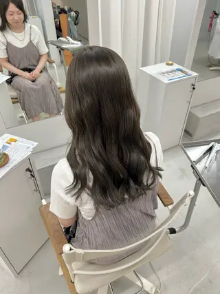 ロング カラー ハイトーン/艶髪/ 暗髪/韓国/sanaのヘアスタイル