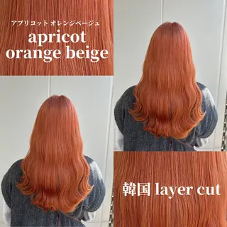 ロング カラー ヘアアレンジ 《暖色/韓国hair 》🇰🇷桑原ユキネのヘアスタイル