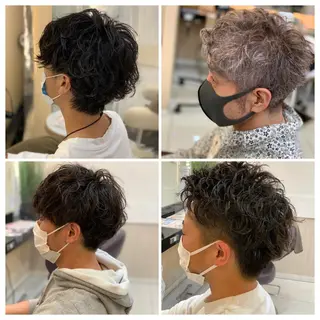 ショート パーマ メンズ トータルビューティー K:R鶴川のヘアスタイル