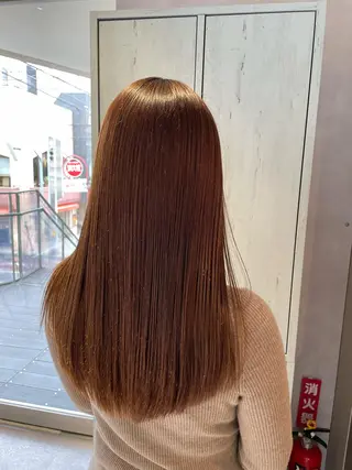 ロング 韓国風/オシャレ /縮毛矯正/滝口琴未のヘアスタイル