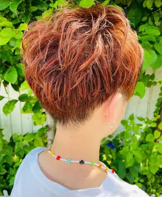 カラー メンズ 齋藤 梨乃のヘアスタイル