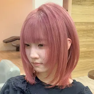 ミディアム カラー カットモデル募集🐺 らいと💎のヘアスタイル