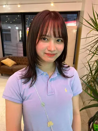 ミディアム 💥ウルフカット デザインあんな💥のヘアスタイル