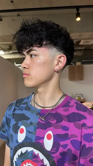 パーマ メンズ YUNA★ メンズパーマのヘアスタイル