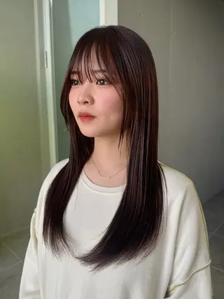 セミロング カラー 無料ボブカットモデル 様募集中/あいらのヘアスタイル