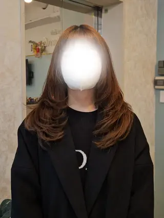 セミロング カラー ミク🇰🇷 /Agu hairのヘアスタイル