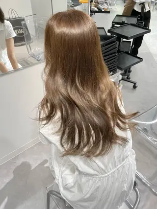 ロング カラー 韓国ハッシュカット/ 新宿/髪質改善/岡崎のヘアスタイル